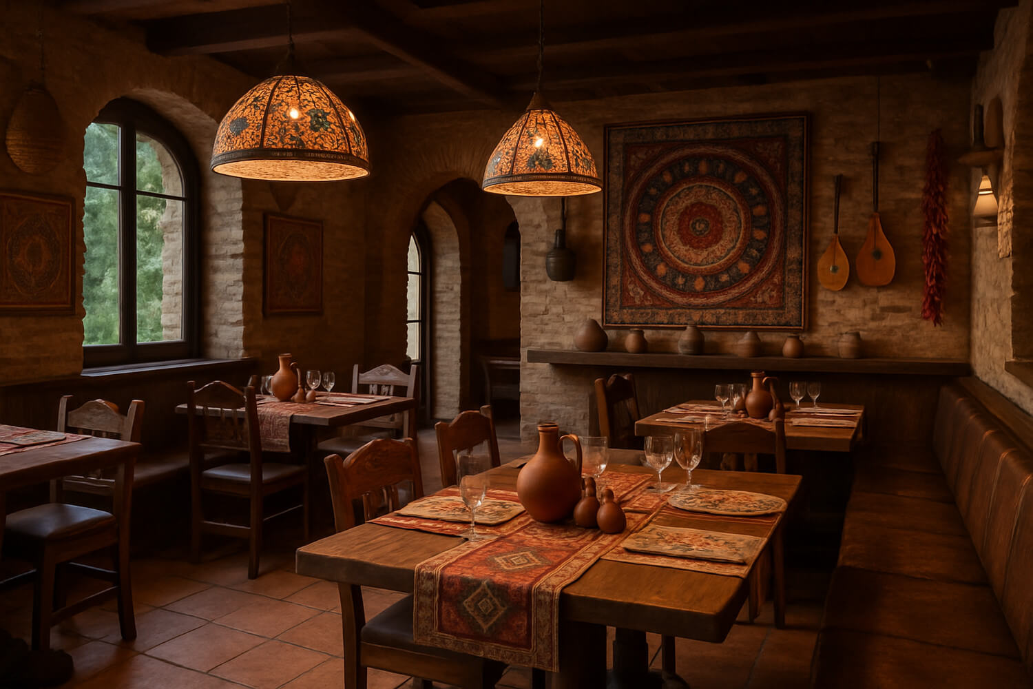 Интерьер грузинского ресторана