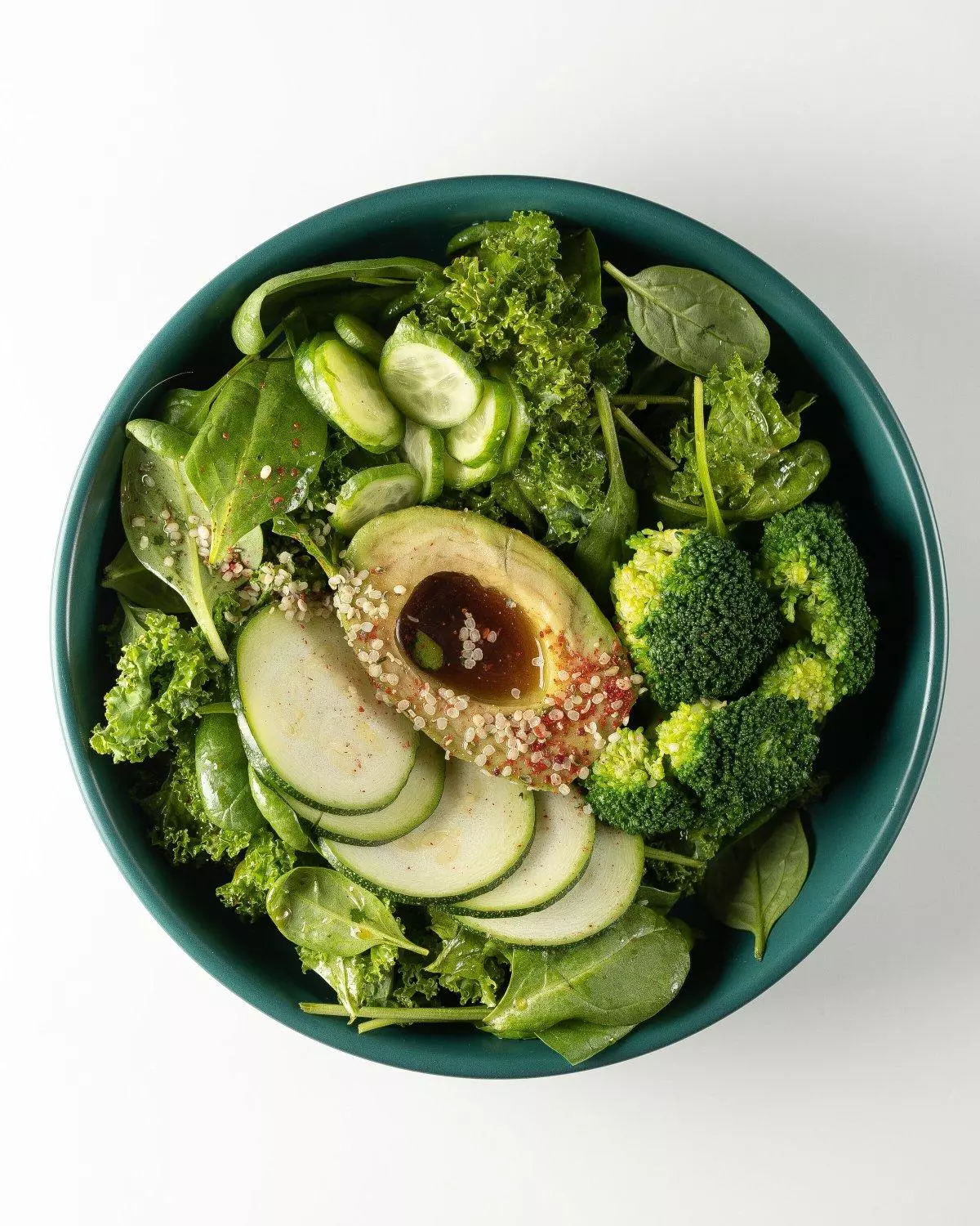 Зелёный салат с авокадо - фотоминиатюра 43