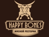 Логотип Мясной Ресторан Happy Bones (Хеппи Бонес) Логотип Мясной Ресторан Happy Bones (Хеппи Бонес)